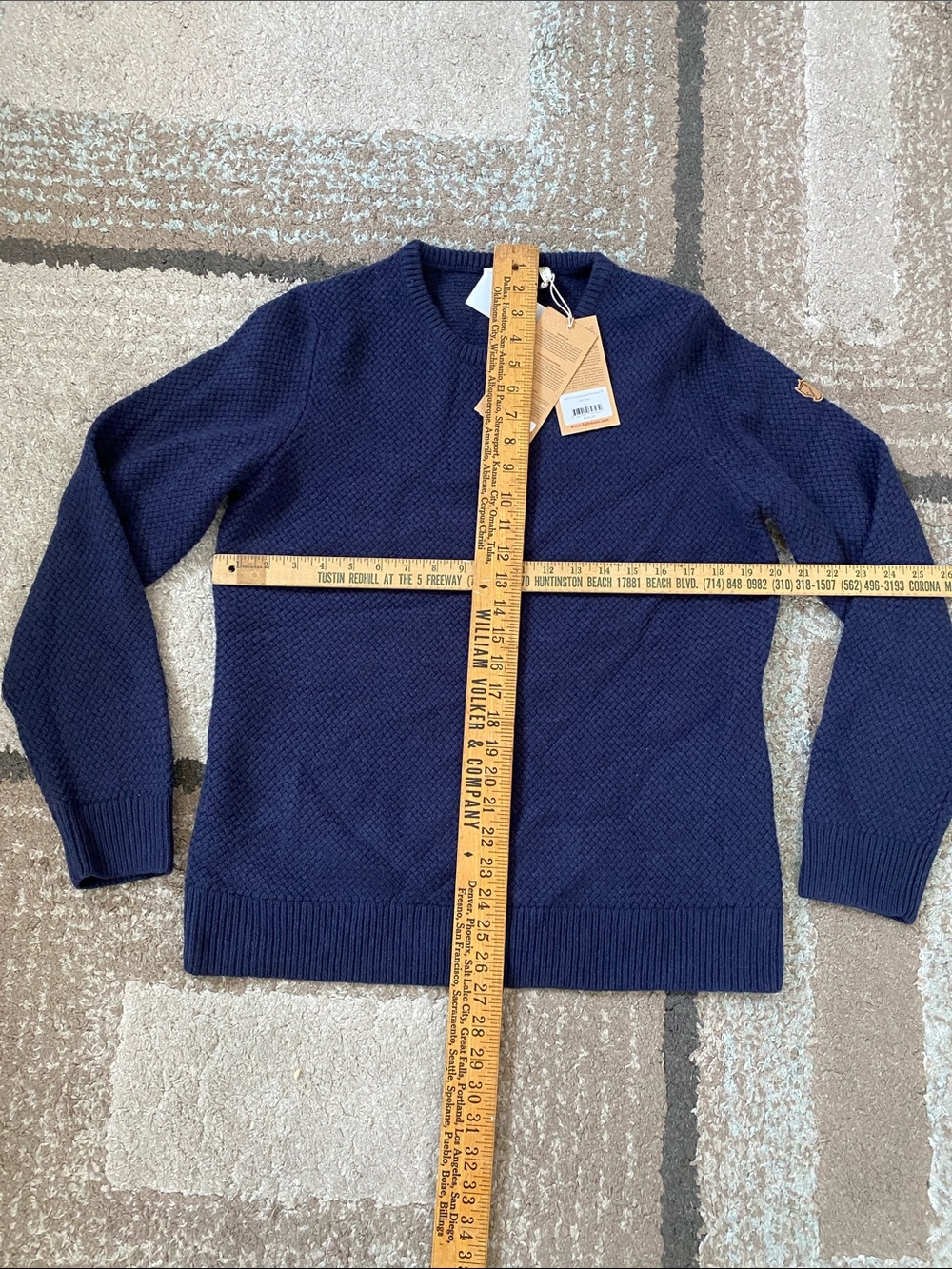 Fjallraven Ovik Structure 100% wool log sleeve sweater women’s size L - Picture 10 of 12